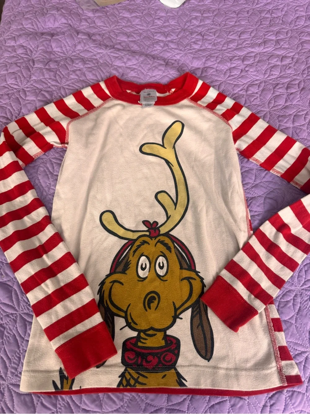 Kids Long Sleeve Dr. Seuss Moose Graphic Shirt - Red & White